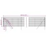 Anthrazitgrauer verzinkter Stahldrahtzaun 1x10 m von vidaXL, Zaunpaneele - Ref: Foro24-154193, Preis: 77,29 €, Rabatt: %