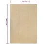 Alfombra rectangular algodón natural 120x180 cm de vidaXL, Alfombras - Ref: Foro24-345111, Precio: 68,92 €, Descuento: %