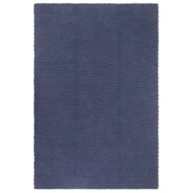 Alfombra rectangular algodón azul marino 120x180 cm de vidaXL, Alfombras - Ref: Foro24-345126, Precio: 66,38 €, Descuento: %