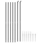 Wire fence with anchor spikes anthracite gray 2x10 m by vidaXL, fence panels - Ref: Foro24-154246, Price: 139,34 €, Discount: %