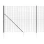 Wire fence with anchor spikes anthracite gray 2x10 m by vidaXL, fence panels - Ref: Foro24-154246, Price: 139,34 €, Discount: %
