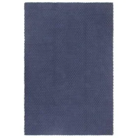 Rectangular navy blue cotton rug 160x230 cm by vidaXL, Rugs - Ref: Foro24-345127, Price: 87,06 €, Discount: %