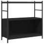 Black engineered iron and wood shelf 80x30x78.5 cm by vidaXL, Bookcases and shelves - Ref: Foro24-832793, Price: 43,74 €, Dis...