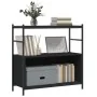 Black engineered iron and wood shelf 80x30x78.5 cm by vidaXL, Bookcases and shelves - Ref: Foro24-832793, Price: 43,74 €, Dis...