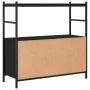 Black engineered iron and wood shelf 80x30x78.5 cm by vidaXL, Bookcases and shelves - Ref: Foro24-832793, Price: 43,74 €, Dis...