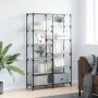 Sonoma gray engineered iron and wood shelving 100x32x170 cm by vidaXL, Bookcases and shelves - Ref: Foro24-832791, Price: 99,...