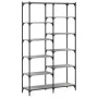 Sonoma gray engineered iron and wood shelving 100x32x170 cm by vidaXL, Bookcases and shelves - Ref: Foro24-832791, Price: 99,...