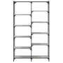 Sonoma gray engineered iron and wood shelving 100x32x170 cm by vidaXL, Bookcases and shelves - Ref: Foro24-832791, Price: 99,...