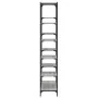 Sonoma gray engineered iron and wood shelving 100x32x170 cm by vidaXL, Bookcases and shelves - Ref: Foro24-832791, Price: 99,...