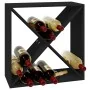 Botellero de madera maciza de pino negro 62x25x62 cm de vidaXL, Armarios para vino y licores - Ref: Foro24-821763, Precio: 55...