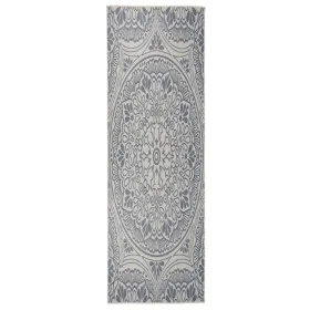 Alfombra de exterior de tejido plano rayas azules 80x250 cm by vidaXL, Rugs - Ref: Foro24-340828, Price: 36,82 €, Discount: %