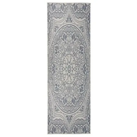 Außenteppich mit flachem Gewebe, blauen Streifen, 80x250 cm. von vidaXL, Teppiche - Ref: Foro24-340828, Preis: 36,82 €, Rabat...