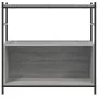 Estantería hierro y madera ingeniería gris Sonoma 80x30x78,5 cm de vidaXL, Librerías y estanterías - Ref: Foro24-832796, Prec...
