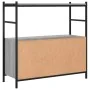Estantería hierro y madera ingeniería gris Sonoma 80x30x78,5 cm de vidaXL, Librerías y estanterías - Ref: Foro24-832796, Prec...