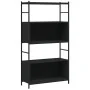 Black engineered iron and wood shelf 80x30x145.5 cm by vidaXL, Bookcases and shelves - Ref: Foro24-832798, Price: 68,67 €, Di...