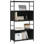 Black engineered iron and wood shelf 80x30x145.5 cm by vidaXL, Bookcases and shelves - Ref: Foro24-832798, Price: 68,67 €, Di...