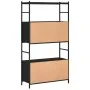 Black engineered iron and wood shelf 80x30x145.5 cm by vidaXL, Bookcases and shelves - Ref: Foro24-832798, Price: 68,67 €, Di...