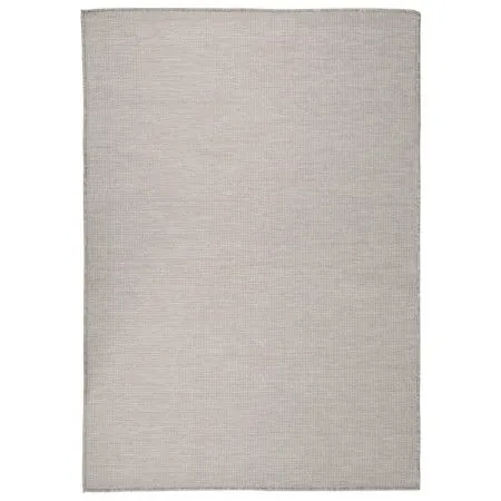 Flachgewebter Außenteppich in Grau Taupe 140x200 cm von vidaXL, Teppiche - Ref: Foro24-340782, Preis: 48,25 €, Rabatt: %