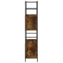 Engineered wood iron shelf smoked oak 80x30x145.5cm by vidaXL, Bookcases and shelves - Ref: Foro24-832800, Price: 54,63 €, Di...