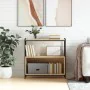 Iron and Sonoma oak wood shelving unit, 80x30x78.5 cm by vidaXL, Bookcases and shelves - Ref: Foro24-832794, Price: 53,35 €, ...