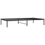 Black metal bed frame 100x190 cm by vidaXL, Beds and slatted bases - Ref: Foro24-350840, Price: 69,03 €, Discount: %