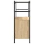 Iron and Sonoma oak wood shelving unit, 80x30x78.5 cm by vidaXL, Bookcases and shelves - Ref: Foro24-832794, Price: 53,35 €, ...