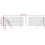 Anthrazitgrauer verzinkter Stahldrahtzaun 1x25 m von vidaXL, Zaunpaneele - Ref: Foro24-154233, Preis: 112,35 €, Rabatt: %