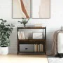 Engineered wood iron shelf smoked oak 80x30x78.5 cm by vidaXL, Bookcases and shelves - Ref: Foro24-832795, Price: 41,73 €, Di...