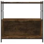 Engineered wood iron shelf smoked oak 80x30x78.5 cm by vidaXL, Bookcases and shelves - Ref: Foro24-832795, Price: 41,73 €, Di...
