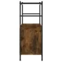Engineered wood iron shelf smoked oak 80x30x78.5 cm by vidaXL, Bookcases and shelves - Ref: Foro24-832795, Price: 41,73 €, Di...