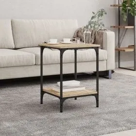 Mesa de centro madera de ingeniería roble Sonoma 40x40x55 cm de vidaXL, Mesas de centro - Ref: Foro24-832824, Precio: 37,93 €...