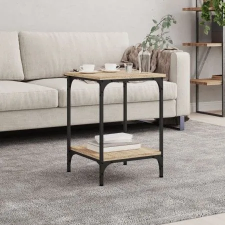 Mesa de centro madera de ingeniería roble Sonoma 40x40x55 cm de vidaXL, Mesas de centro - Ref: Foro24-832824, Precio: 37,90 €...