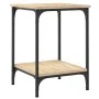 Mesa de centro madera de ingeniería roble Sonoma 40x40x55 cm de vidaXL, Mesas de centro - Ref: Foro24-832824, Precio: 37,90 €...