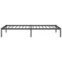 Black metal bed frame 90x200 cm by vidaXL, Beds and slatted bases - Ref: Foro24-350839, Price: 67,22 €, Discount: %
