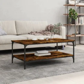 Couchtisch aus geräuchertem Eichenholzwerkstoff, 100 x 55 x 40 cm von vidaXL, Couchtisch - Ref: Foro24-832835, Preis: 54,41 €...