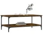 Smoked oak engineered wood coffee table 100x55x40 cm by vidaXL, Coffee table - Ref: Foro24-832835, Price: 54,41 €, Discount: %