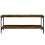 Smoked oak engineered wood coffee table 100x55x40 cm by vidaXL, Coffee table - Ref: Foro24-832835, Price: 54,41 €, Discount: %