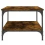 Smoked oak engineered wood coffee table 100x55x40 cm by vidaXL, Coffee table - Ref: Foro24-832835, Price: 54,41 €, Discount: %
