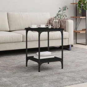 Black engineered wood coffee table 40x40x55 cm by vidaXL, Coffee table - Ref: Foro24-832823, Price: 32,20 €, Discount: %