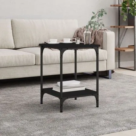 Black engineered wood coffee table 40x40x55 cm by vidaXL, Coffee table - Ref: Foro24-832823, Price: 32,20 €, Discount: %