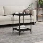 Black engineered wood coffee table 40x40x55 cm by vidaXL, Coffee table - Ref: Foro24-832823, Price: 32,20 €, Discount: %