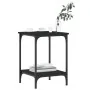 Black engineered wood coffee table 40x40x55 cm by vidaXL, Coffee table - Ref: Foro24-832823, Price: 32,20 €, Discount: %