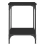 Black engineered wood coffee table 40x40x55 cm by vidaXL, Coffee table - Ref: Foro24-832823, Price: 32,20 €, Discount: %
