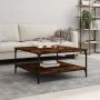 Couchtisch aus geräuchertem Eichenholzwerkstoff, 80 x 80 x 40 cm von vidaXL, Couchtisch - Ref: Foro24-832840, Preis: 60,92 €,...