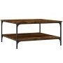 Couchtisch aus geräuchertem Eichenholzwerkstoff, 80 x 80 x 40 cm von vidaXL, Couchtisch - Ref: Foro24-832840, Preis: 60,92 €,...
