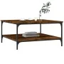 Couchtisch aus geräuchertem Eichenholzwerkstoff, 80 x 80 x 40 cm von vidaXL, Couchtisch - Ref: Foro24-832840, Preis: 60,92 €,...
