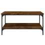 Couchtisch aus geräuchertem Eichenholzwerkstoff, 80 x 80 x 40 cm von vidaXL, Couchtisch - Ref: Foro24-832840, Preis: 60,92 €,...