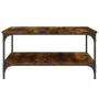 Couchtisch aus geräuchertem Eichenholzwerkstoff, 80 x 80 x 40 cm von vidaXL, Couchtisch - Ref: Foro24-832840, Preis: 60,92 €,...