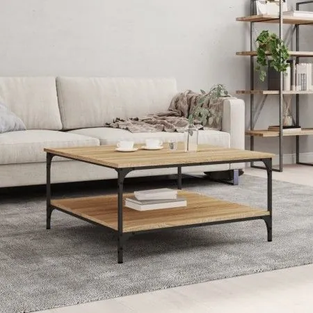 Sonoma oak engineered wood coffee table 80x80x40 cm by vidaXL, Coffee table - Ref: Foro24-832839, Price: 52,91 €, Discount: %