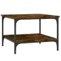 Smoked oak engineered wood coffee table 55x55x40 cm by vidaXL, Coffee table - Ref: Foro24-832830, Price: 40,51 €, Discount: %